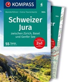 Peter Mertz - KOMPASS Wanderführer Schweizer Jura, 55 Touren mit Extra-Tourenkarte