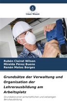 Rubén Clairat Wilson, Matos B, Renán Matos Borges, Mirelda Pérez Bueno - Grundsätze der Verwaltung und Organisation der Lehrerausbildung am Arbeitsplatz
