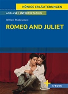 William Shakespeare - Romeo and Juliet von William Shakespeare - Textanalyse und Interpretation