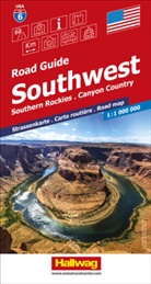 Hallwag Kümmerly+Frey AG, Hallwag Kümmerly+Frey AG - USA (Southwest), Southern Rockies - Canyon Country, Road Guide Nr. 6, Strassenkarte 1:1Mio