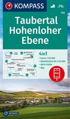 KOMPASS Wanderkarte 772 Taubertal, Hohenloher Ebene 1:50.000