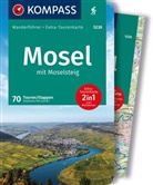 Raphaela Moczynski - KOMPASS Wanderführer Mosel mit Moselsteig, 46 Touren und 24 Etappen mit Extra-Tourenkarte