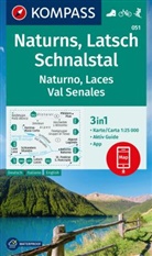 KOMPASS Wanderkarte 051 Naturns, Latsch, Schnalstal / Naturno, Laces, Val Senales 1:25.000
