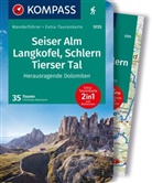 Franziska Baumann - KOMPASS Wanderführer Seiser Alm, Langkofel, Schlern, Tierser Tal - Herausragende Dolomiten, 35 Touren mit Extra-Tourenkarte