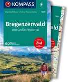 Brigitte Schäfer - KOMPASS Wanderführer Bregenzerwald und Großes Walsertal, 60 Touren mit Extra-Tourenkarte