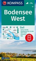 KOMPASS Wanderkarte 1a Bodensee West 1:50.000