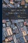 Henry Caslon - Specimen Of Printing Types