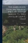 Mabinogion - The Mabinogion, From the Welsh of the Llyfr Coch O Hergest, Tr., With Notes, by Lady C. Guest