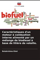 Balakrishna Khot - Caractéristiques d'un moteur à combustion interne alimenté par un mélange de biodiesel à base de litière de volaille.