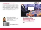 Marco Antonio González Morales - Investigación de Operaciones para la Actividad Docente