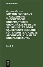 Guyton Morveau - Guyton Morveau: Guyton Morveau's ... allgemeine theoretische und praktische Grundsätze über die sauren Salze oder Säuren zum Gebrauch für Chemisten, Aerzte, Apotheker, Künstler und Fabrikanten - Band 3: Guyton Morveau: Guyton Morveau's ... allgemeine theoretische und praktische Grundsätze über die sauren Salze oder Säuren zum Gebrauch für Chemisten, Aerzte, Apotheker, Künstler und Fabrikanten. Band 3