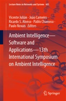 Ricardo S. Alonso, João Carneiro, Pablo Chamoso, Vicente Julián, Paulo Novais, Ricardo S Alonso et al - Ambient Intelligence-Software and Applications-13th International Symposium on Ambient Intelligence