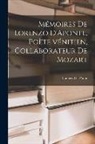 Lorenzo Da Ponte - Mémoires de Lorenzo D'Aponte, poète vénitien, collaborateur de Mozart