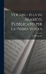 C. Schiaparelli - Vocabulista in Arabico. Pubblicato per la Prima Volta