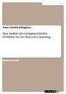 Anna Schulte-Döinghaus - Eine Analyse der ertragsteuerlichen Probleme bei der Kurzzeitvermietung