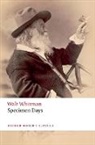 Walt Whitman, Max Cavitch - Specimen Days
