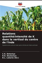 C. K. Dotaniya, R. K. Doutaniya, R.K. Doutaniya, B. L. Lakaria (Ed., B.L. Lakaria (Ed.) - Relations quantité/intensité de K dans le vertisol du centre de l'Inde