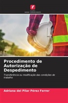 Adriana del Pilar Pérez Ferrer - Procedimento de Autorização de Despedimento