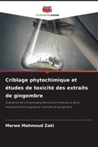 Marwa Mahmoud Zaki - Criblage phytochimique et études de toxicité des extraits de gingembre