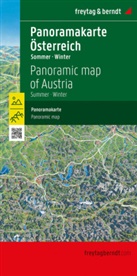 freytag &amp; berndt - Österreich Panoramakarte, Sommer / Winter, freytag & berndt