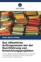Hodo-Abalo Gnitou - Das öffentliche Auftragswesen bei der Durchführung von Entwicklungsprojekten