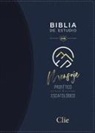 Reina Valera Revisada, José María De Rus, Alfonso Ropero - RVR, Biblia de Estudio del Mensaje Profético y Escatológico, Leathersoft, Azul, Interior a dos colores, con Índice