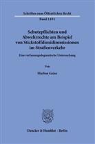 Marlon Geise - Schutzpflichten und Abwehrrechte am Beispiel von Stickstoffdioxidimmissionen im Straßenverkehr.