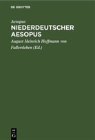 Aesop, Aesopus, August Heinrich Hoffmann von Fallersleben - Niederdeutscher Aesopus
