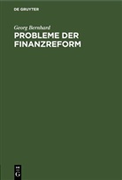 Georg Bernhard - Probleme der Finanzreform