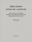 Internationale Thesauruskommission, Internationale Thesauruskommission - Thesaurus linguae Latinae. . - Vol. XI. Pars 2. Fasc. X: resilio - resurgo