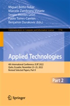 Miguel Botto-Tobar, Benjamin Durakovic, Sergio Montes León, Sergi Montes León et al, Pablo Torres-Carrión, Marcelo Zambrano Vizuete - Applied Technologies