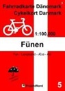 Jens Uwe Mollenhauer - 5 Fahrradkarte Dänemark / Cykelkort Danmark 1:100.000 - Fünen