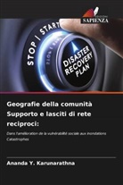 Ananda Y. Karunarathna - Geografie della comunità Supporto e lasciti di rete reciproci: