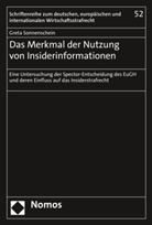 Greta Sonnenschein - Das Merkmal der Nutzung von Insiderinformationen