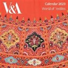 Flame Tree Studio - V&a: World of Textiles Mini Wall Calendar 2023 (Art Calendar)