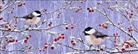 Laura Stone - Snowy Chickadees Panoramic Boxed Holiday Cards (20 Cards, 21 Self-Sealing Envelopes)