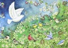 Nicola Gregory - Birds & Holly Deluxe Boxed Holiday Cards (20 Cards, 21 Self-Sealing Envelopes)