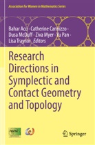 Bahar Acu, Catherine Cannizzo, Dusa Mcduff, Dusa McDuff et al, Ziva Myer, Yu Pan... - Research Directions in Symplectic and Contact Geometry and Topology