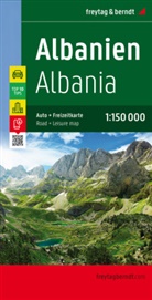 freytag &amp; berndt - Albanien, Straßen- und Freizeitkarte 1:150.000, freytag & berndt
