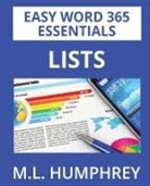 M. L. Humphrey - Word 365 Lists