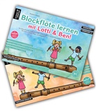 Susanne Hossain - Blockflöte lernen mit Lotti & Ben - Band 1 + 2 im Set!