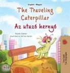 Kidkiddos Books, Rayne Coshav - The Traveling Caterpillar (English Hungarian Bilingual Book for Kids)