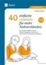Annette Weber - 40 einfache Lesetexte für mehr Textverständnis 7-8