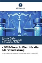Vyshnavi Pasupuleti, Sri L Potluri, Sri Lakshmi Potluri, Sreenu Thalla - cGMP-Vorschriften für die Marktzulassung