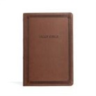 Csb Bibles By Holman - CSB Large Print Thinline Bible, Brown Leathertouch, Value Edition