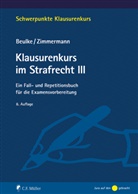 Werner Beulke, Werner (Prof. Dr. Dr. h.c.) Beulke, Fr Zimmermann, Frank Zimmermann - Klausurenkurs im Strafrecht III