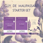 Guy de Maupassant, EasyOriginal Verlag, Ilya Frank - Guy de Maupassant Starter-Paket Geschenkset 3 Bücher (mit Audio-Online) + Eleganz der Natur Schreibset Basics, m. 3 Beilage, m. 3 Buch