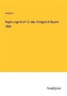 Anonym - Regierungs-Blatt für das Königreich Bayern 1856