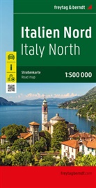 freytag &amp; berndt, freytag &amp; berndt - Italien Nord, Straßenkarte 1:500.000, freytag & berndt