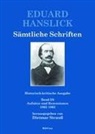 Eduard Hanslick, Dietmar Herausgegeben von Strauss, Dietmar Strauß - Eduard Hanslick. Sämtliche Schriften. Historisch-kritische Ausgabe